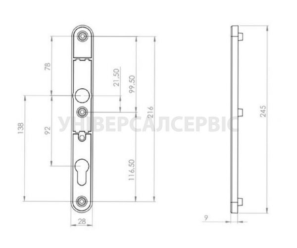 HD0025 (245 мм) схема